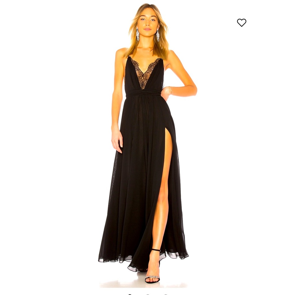 Michael Costello X Revolve Justin Gown with 2 sexy slits